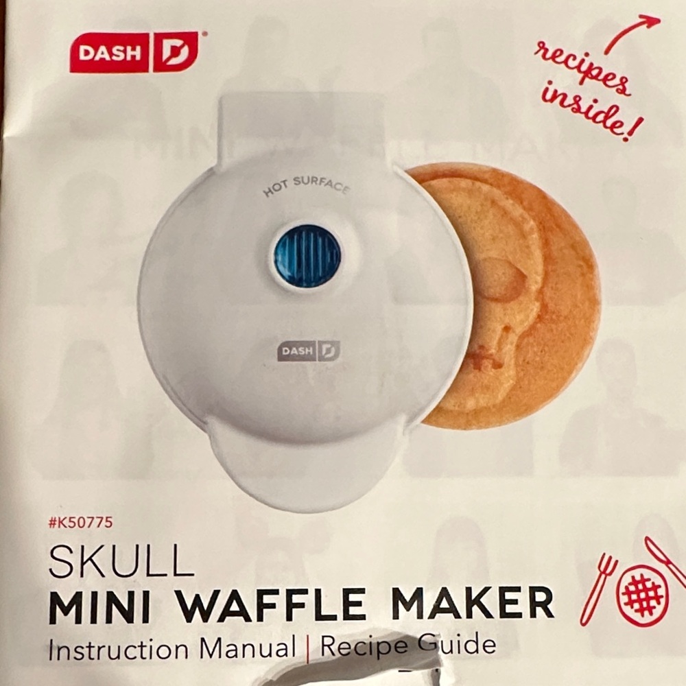 Ash White Mini Waffle Maker